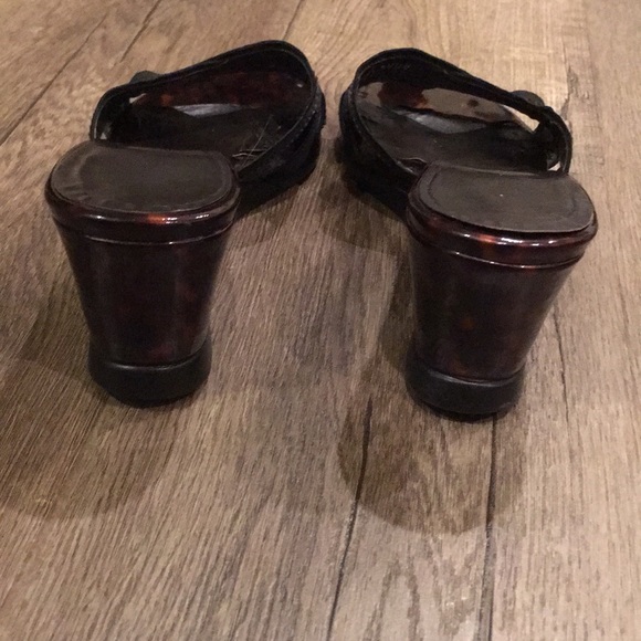 Stuart Weitzman Cognac Slide Sandals Size 7 - Picture 5 of 7